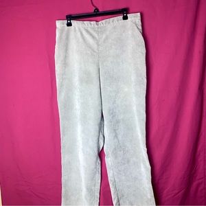 Alfred Dunner GREY Loose fit Elastic waistband Pants